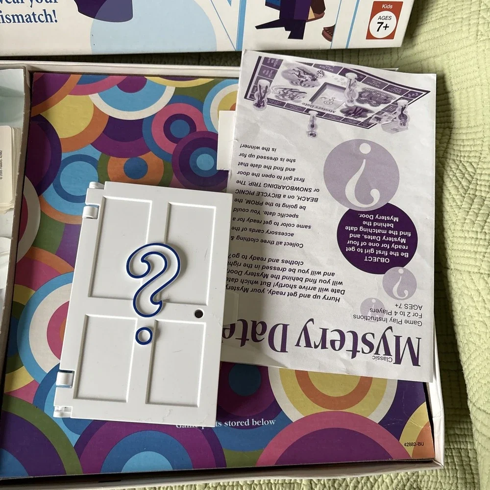 Classic Mystery Date Game Milton Bradley Incomplete Parts Replacement Only